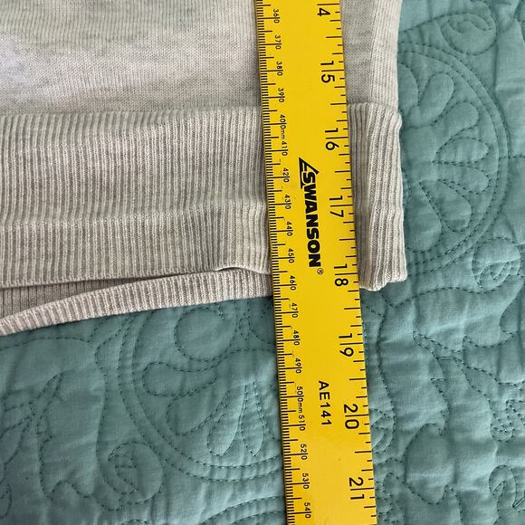 Athleta Womens Button Up Wool Blend Cardigan light Heathered Grey Medium - Picture 10 of 12